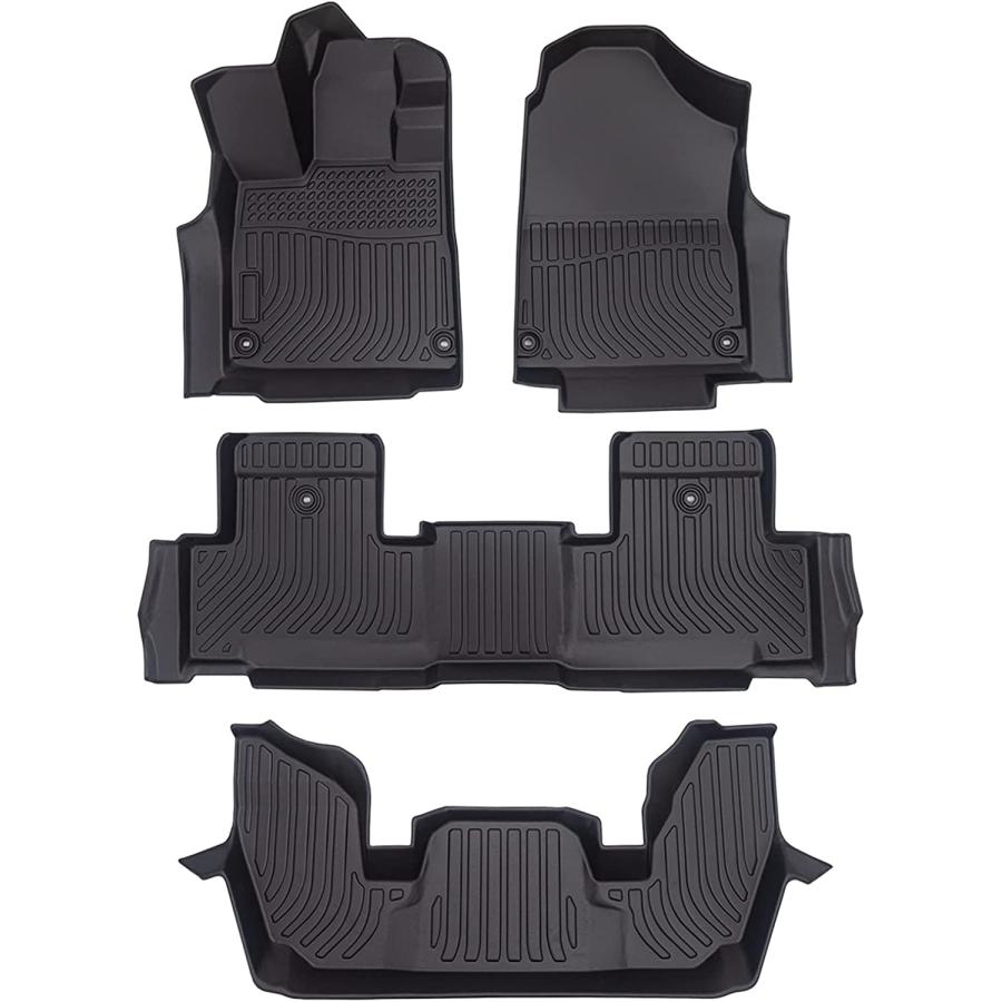 Cartist Custom Fit for Floor Mats Acura MDX 2022 2023 (7 Seat Only) All