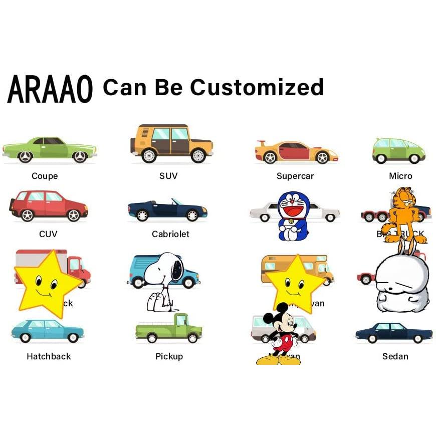ARAAO Customize Car Floor Mats for Men´s Womes´s Sedan SUV Sports Car Anti-Slip Luxury Floor Mats (Black Blue Line)　並行輸入品 2