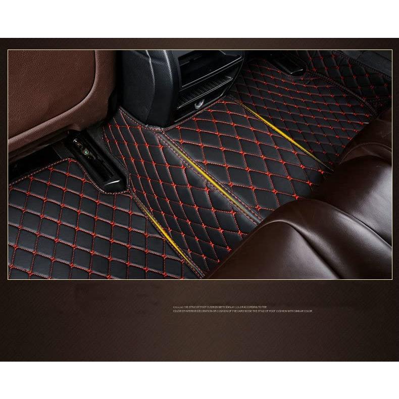 ARAAO Customize Car Floor Mats for Men´s Womes´s Sedan SUV Sports Car Anti-Slip Luxury Floor Mats (Black Blue Line)　並行輸入品 3