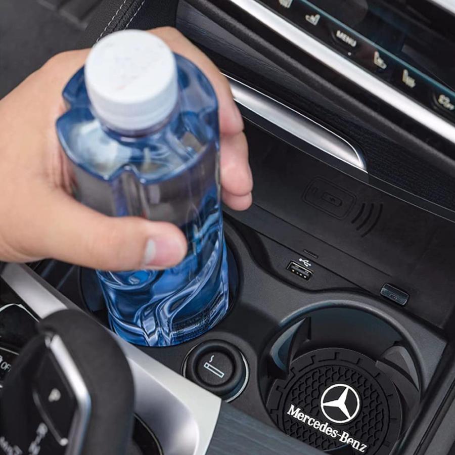 2.75 inches Car Interior Accessories Cup Holder Insert Drink Coaster Silicone Anti Slip Cup Mat fit for Benz A-Class C-Class E-Class CLA CLS Car SUV｜tokyootamart｜03