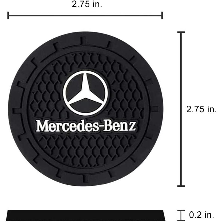 2.75 inches Car Interior Accessories Cup Holder Insert Drink Coaster Silicone Anti Slip Cup Mat fit for Benz A-Class C-Class E-Class CLA CLS Car SUV｜tokyootamart｜04