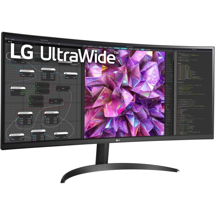 大阪府の LG 34WQ60C-B.AUS 34inch Curved UltraWide QHD IPS HDR 10 Monitor with Dual Controller & OnScreen Control Black　並行輸入品