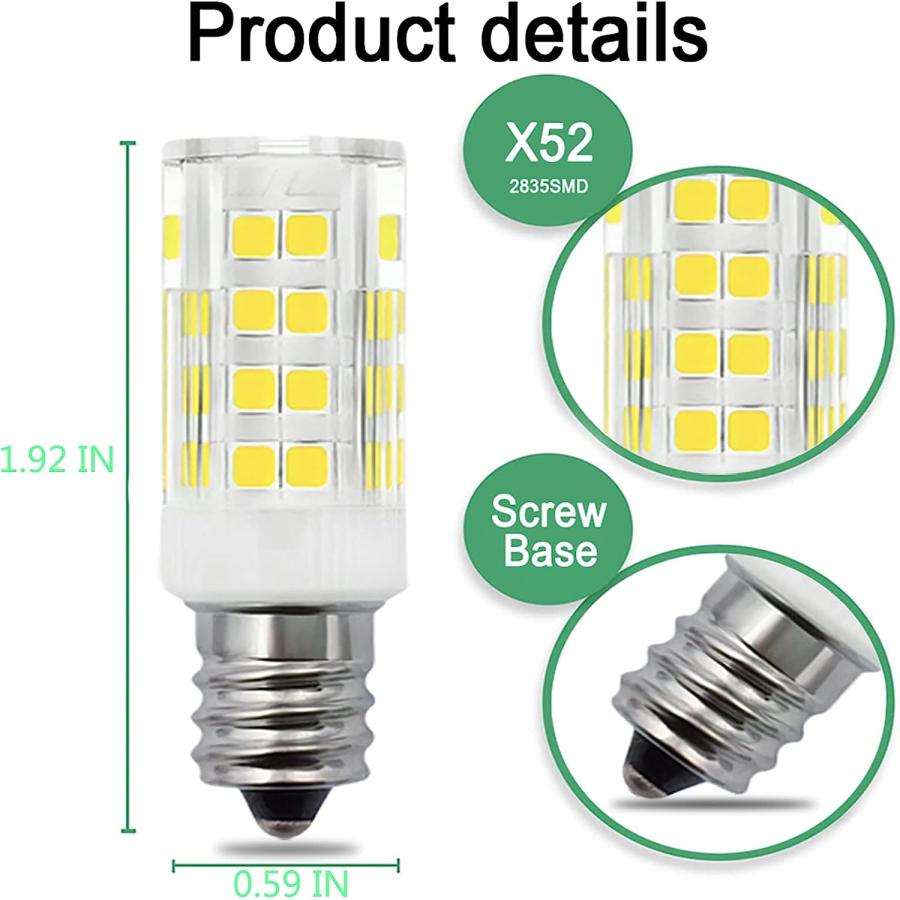 WE05X20431 Dryer Drum Light Bulb 4W 120v LED Bulb Replacement Part Compatible with Hotpoint GE Dryers for 22002263 Ceiling Fan Chandelier Pendant L｜tokyootamart｜06