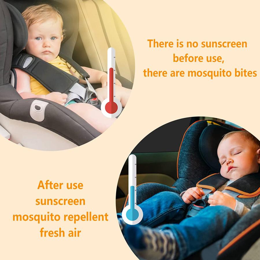 2Pack Car Side Window Sunshade  Summer Magnetic Sunscreen Car Curtains - Car Interior Accessories with Sun UV Protection and Prevent Damage from Su｜tokyootamart｜07