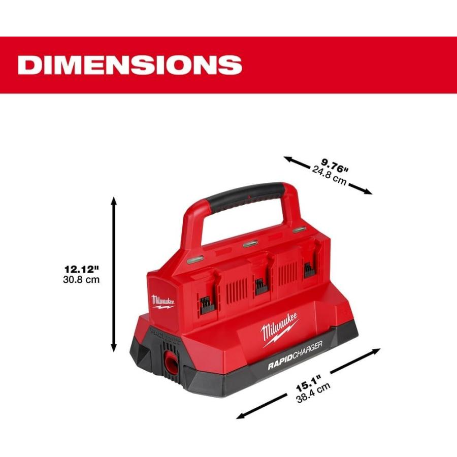 2022新発 Milwaukee M18 PACKOUT Six Bay Rapid Charger　並行輸入品