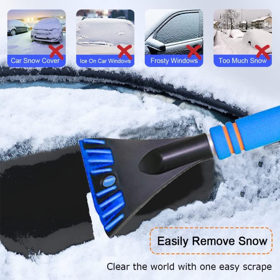 セール30％OFF Snow Brush and Detachable Ice Scraper Ice Scraper and Extendable Snow Brush with Ergonomic Foam Grip Car Exterior Accessories Fit for Cars Truck