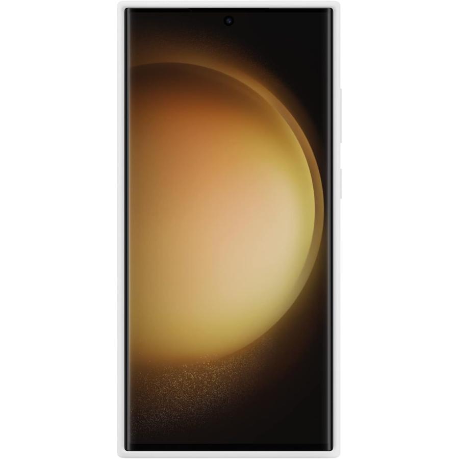 SAMSUNG Galaxy S23 Ultra シリコングリップフォンケース、シルクのように滑らかな質感の保護カバー 取り外し可能なストラップ US版 EF-GS918TWEGUS ホワイト｜tokyootamart｜02