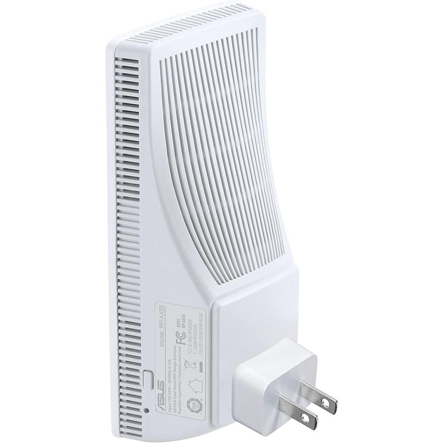 ASUS RP-AX58 AX3000 Dual Band WiFi 6 (802.11ax) Range Extender  AiMesh Extender for Seamless mesh WiFi; Works with Any WiFi Router (White)｜tokyootamart｜07