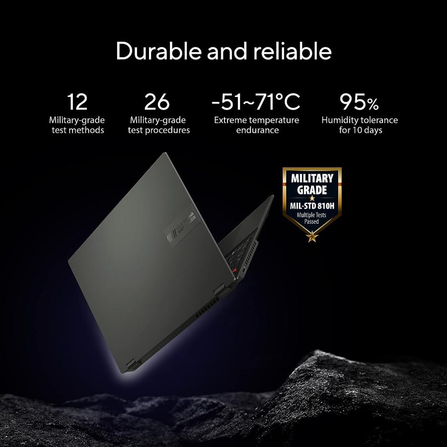 ASUS 2023 Vivobook S 16 Flip 16” Touch  AMD Ryzen 5 7530U CPU  AMD Radeon Vega 7 Graphics  8GB RAM  512GB SSD  Fingerprint Sensor  Stylus Supporte｜tokyootamart｜08