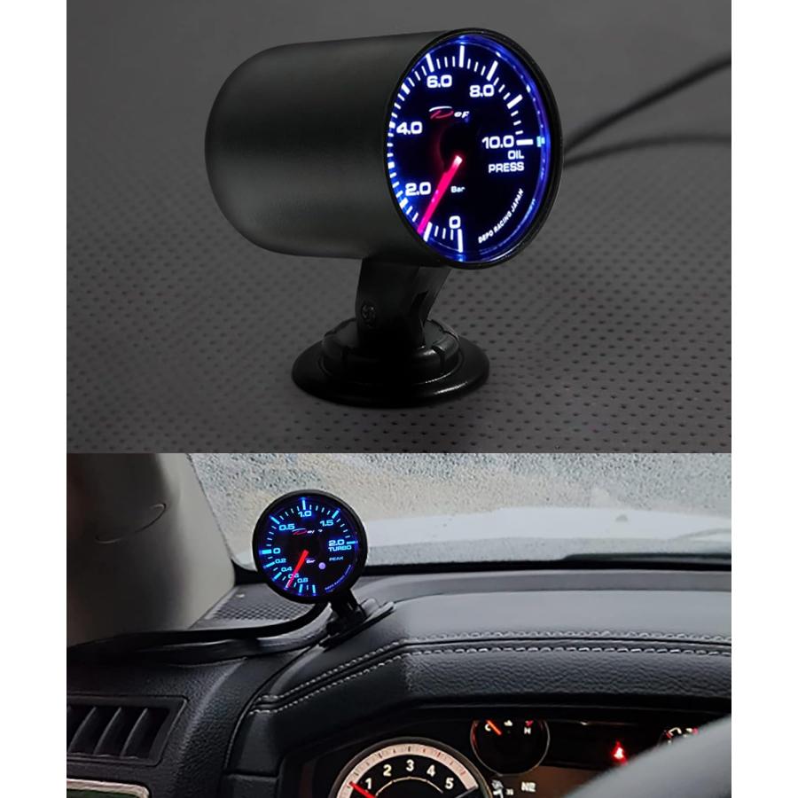 AOCISKA Car Gauge Pod 52mm 2inch Single Gauge Pod Dash Swivel Mount Holder Universal Dash Gauge Pod ABS Plastic Dashboard Pod Mounts Swivels 360 De｜tokyootamart｜03