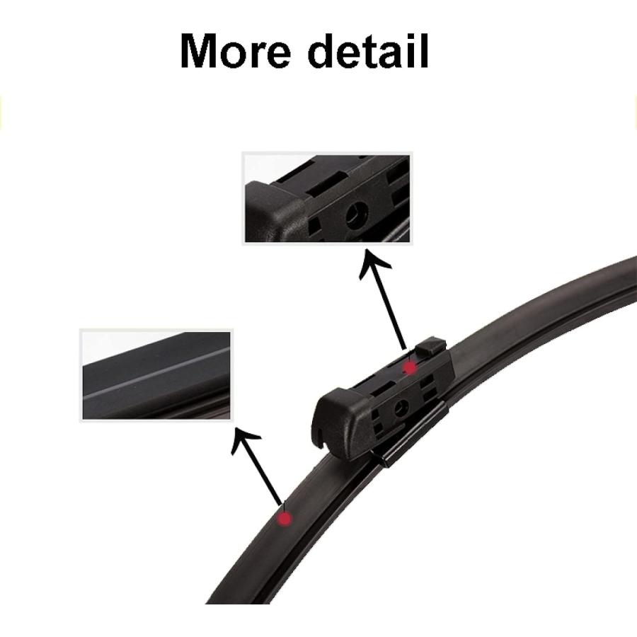 LMMPP 26inch+18inch Car wiper front wiper blade for Alfa Romeo for Stelvio 2016-2023 front wiper blade　並行輸入品｜tokyootamart｜02