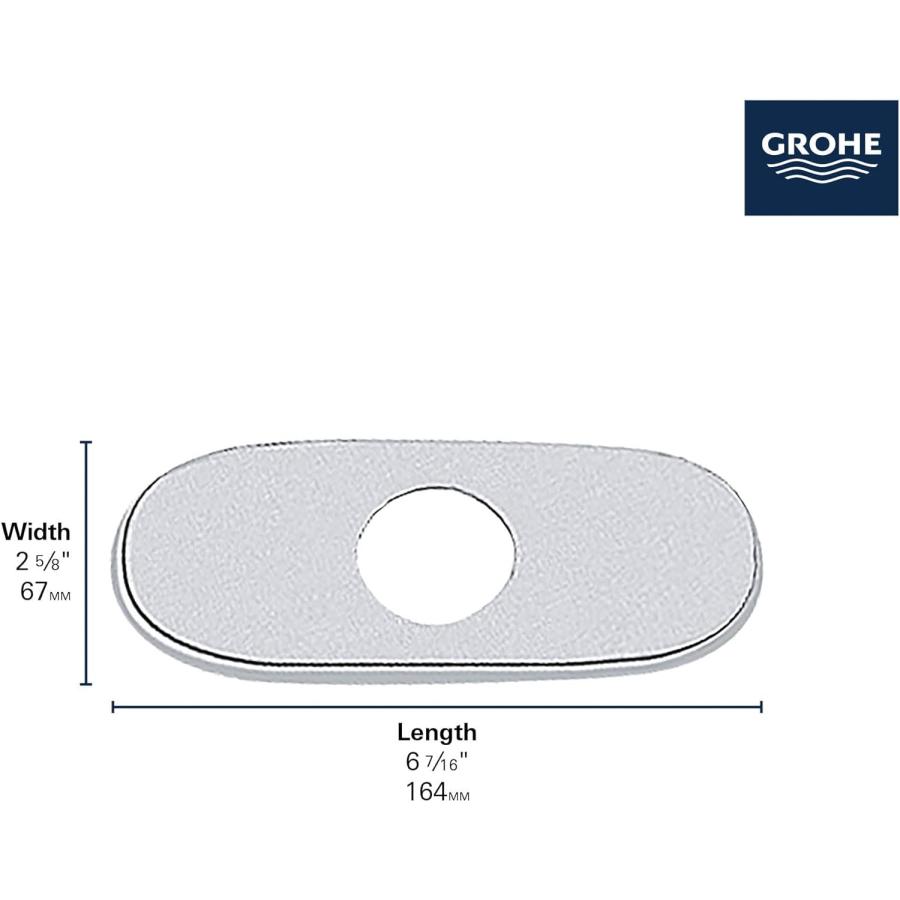 GROHE リペアパーツ エスカッチオン ハードグラファイト 07551A00　並行輸入品｜tokyootamart｜02