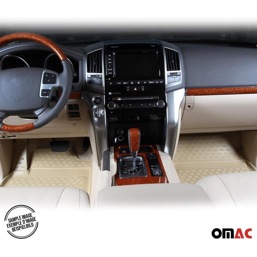 わけあり並の激安価格  OMAC Floor Mats for Lexus RX 350 2010-2012 All Weather Floor Liner 4 Pieces Beige　並行輸入品