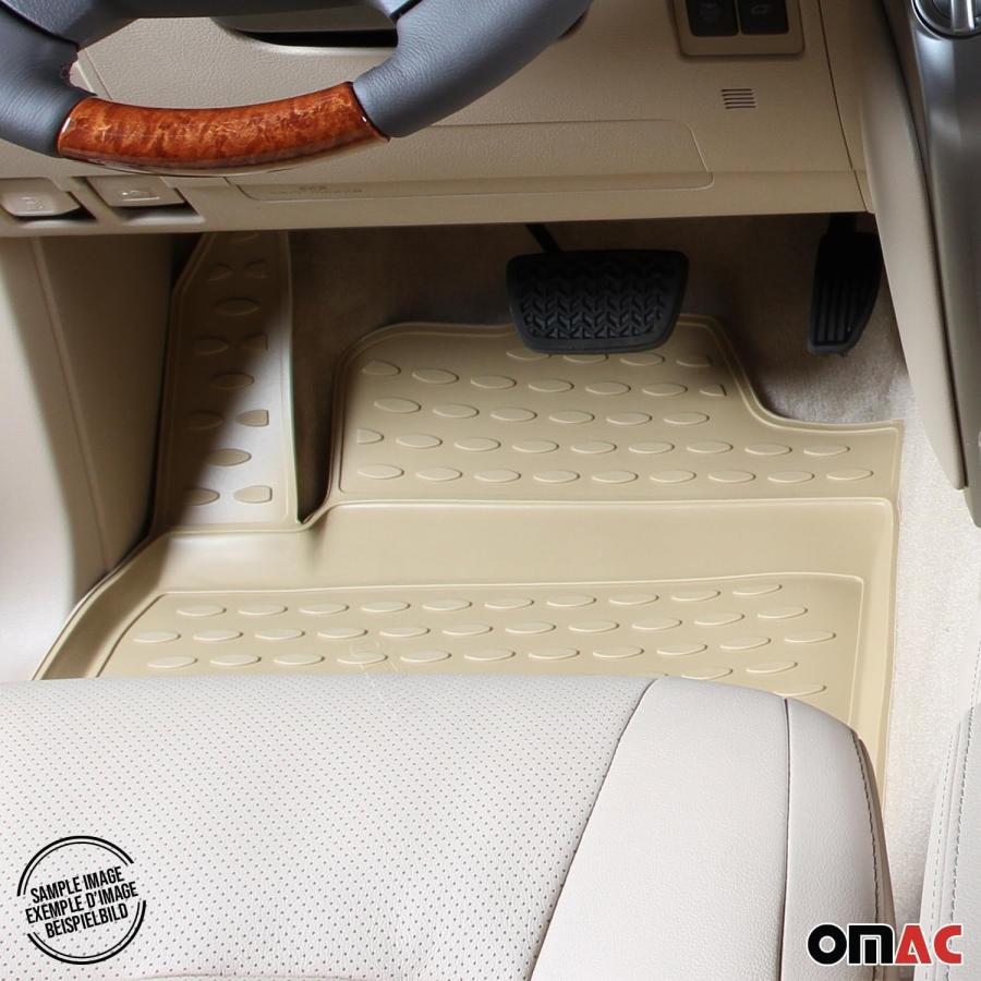 わけあり並の激安価格  OMAC Floor Mats for Lexus RX 350 2010-2012 All Weather Floor Liner 4 Pieces Beige　並行輸入品