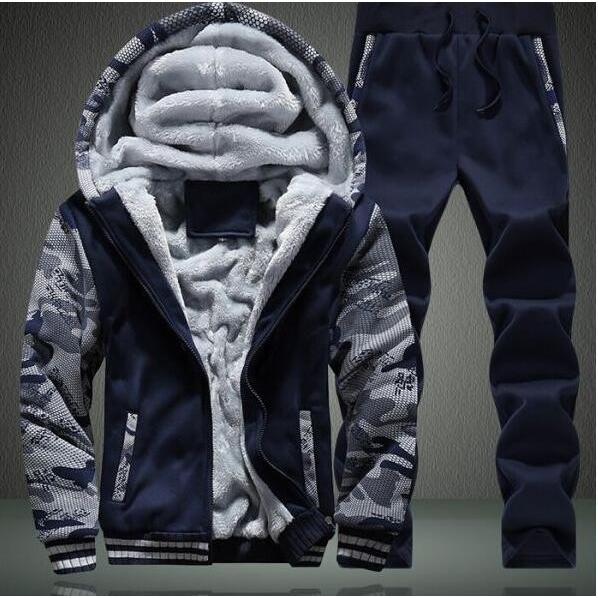 メンズ上下セットアップスウェット 運動ジャージフード 部屋着 裏起毛ベロアパーカージャケット 厚手 防寒ルームウェア迷彩柄 人気no 1