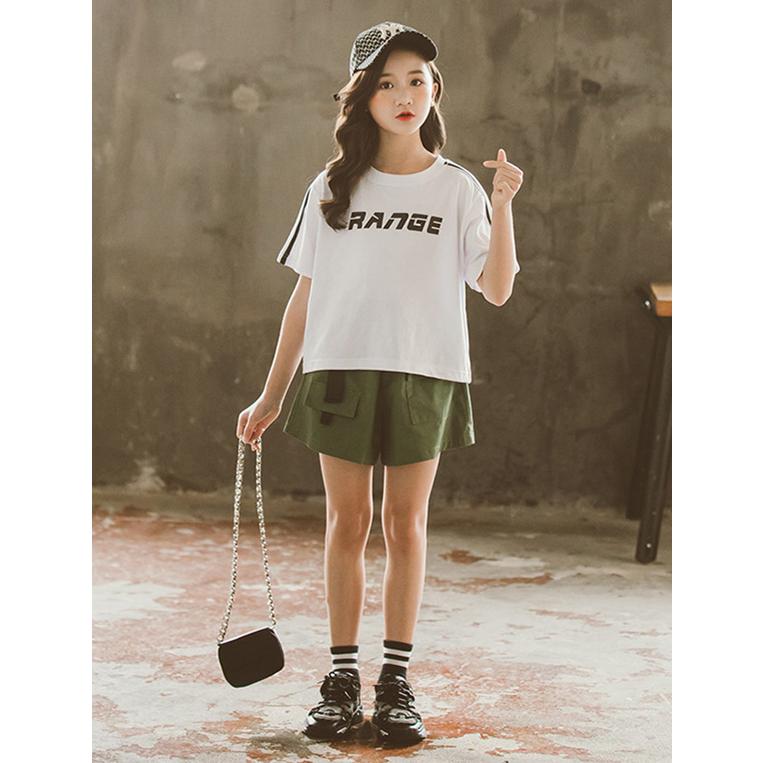 ジャージ 子供服   セットアップ 半袖Tシャツ  ショットパンツ 2点セット キッズ 可愛い 夏 お出かけ 普段着  通学 運動着｜tokyoplenza012｜09