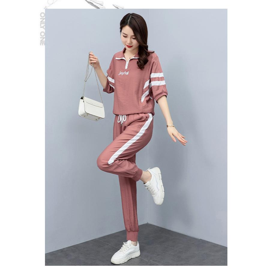 ジャージ セットアップ レディース 春 夏 40代 きれいめ 上下セット T7 交換無料