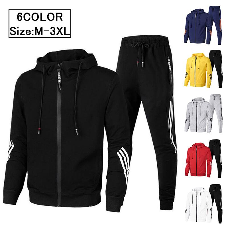 ジャージ メンズ 上下セット ファション パーカー 男女兼用 運動服 スポーツウェア 運動着 長袖 部屋着 おしゃれ 注目の福袋