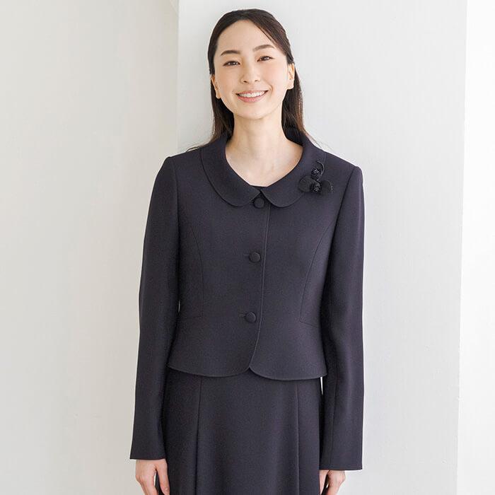 東京ソワール お受験スーツ濃紺 ワンピース ジャケット