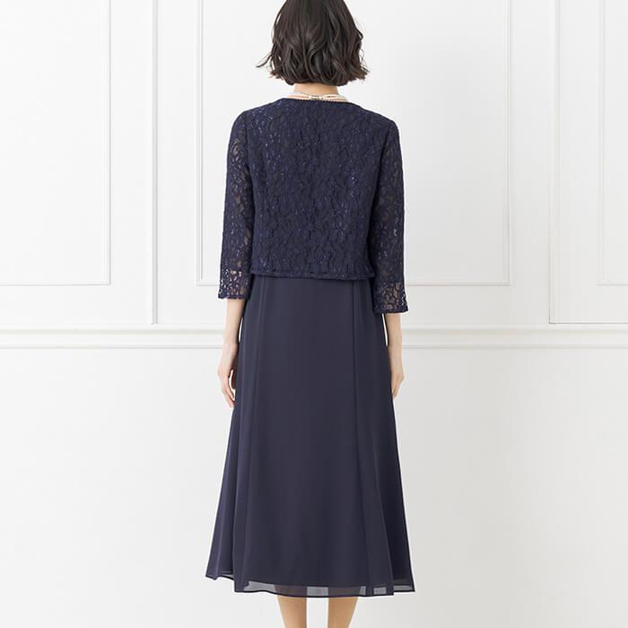 東京ソワール ドレス ワンピース 紺 ネイビー 結婚式 母親 親族 東京ソワール ドレス ワンピース 紺 ネイビー 結婚式 母親 親族