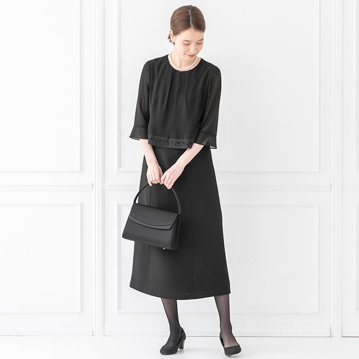 東京ソワール 喪服 レディース ブラックフォーマル 夏用 洗える 
