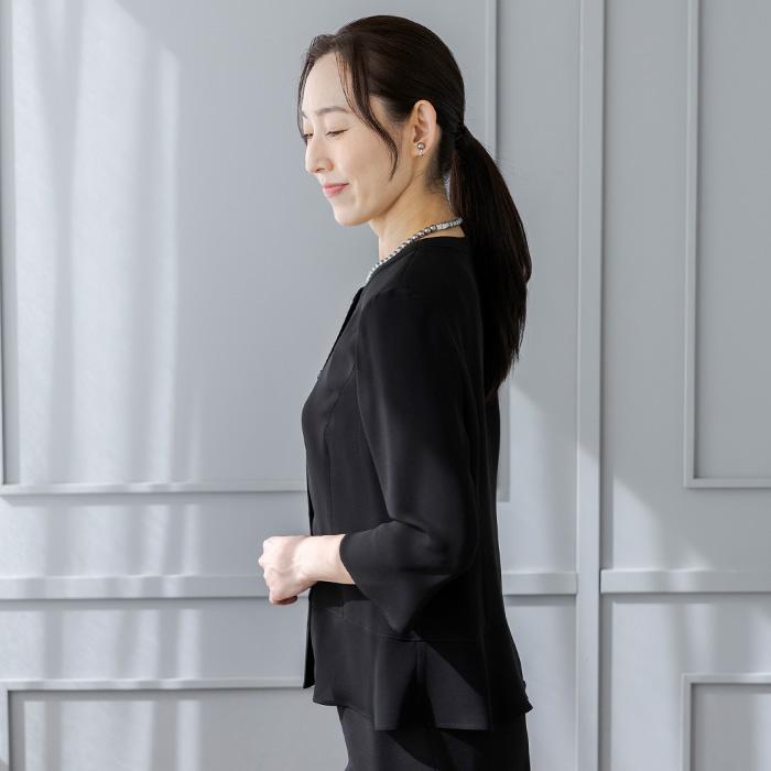 東京ソワール 喪服 レディース ウォッシャブル 洗えるブラック