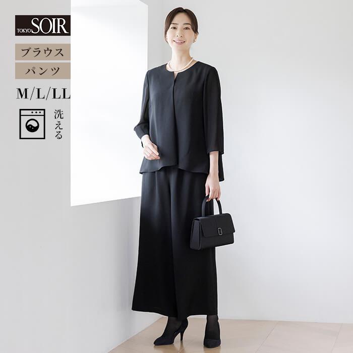 値下げ　美品　クリーニング済み　東京ソワール　ブラック　喪服　ペプラムウエスト　9号 値下げ 美品 クリーニング済み 東京ソワール ブラック 喪服 ペプラム
