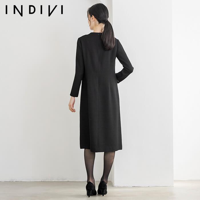 INDIVI ブラックフォーマル ワンピース 喪服 レディース INDIVI ブラックフォーマル ワンピース 喪服 レディース