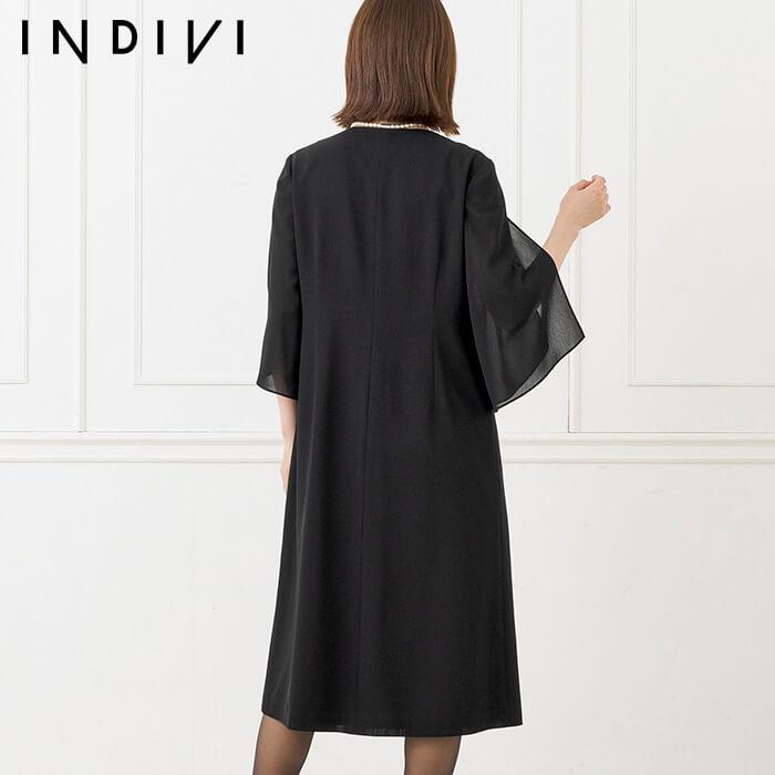 INDIVI 39%OFF 喪服 レディース ブラックフォーマル 夏用 INDIVI 39%OFF 喪服 レディース ブラックフォーマル 夏用