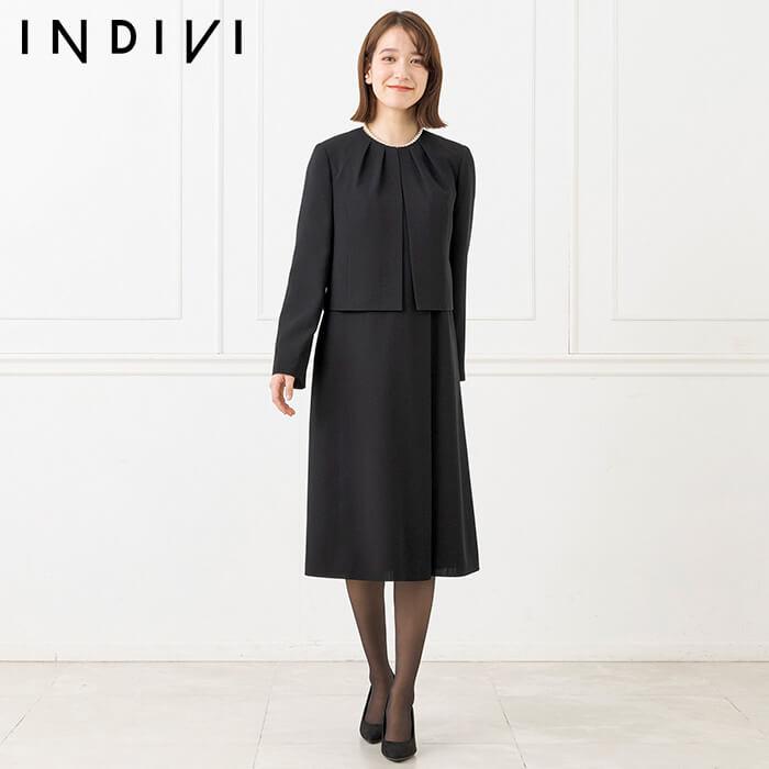 INDIVI 39%OFF 喪服 レディース ブラックフォーマル 夏用 INDIVI 39%OFF 喪服 レディース ブラックフォーマル 夏用