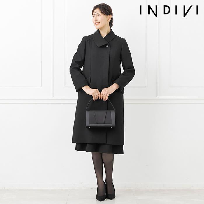 INDIVI コート アウター 喪服 レディース ブラックフォーマル INDIVI コート アウター 喪服 レディース ブラックフォーマル