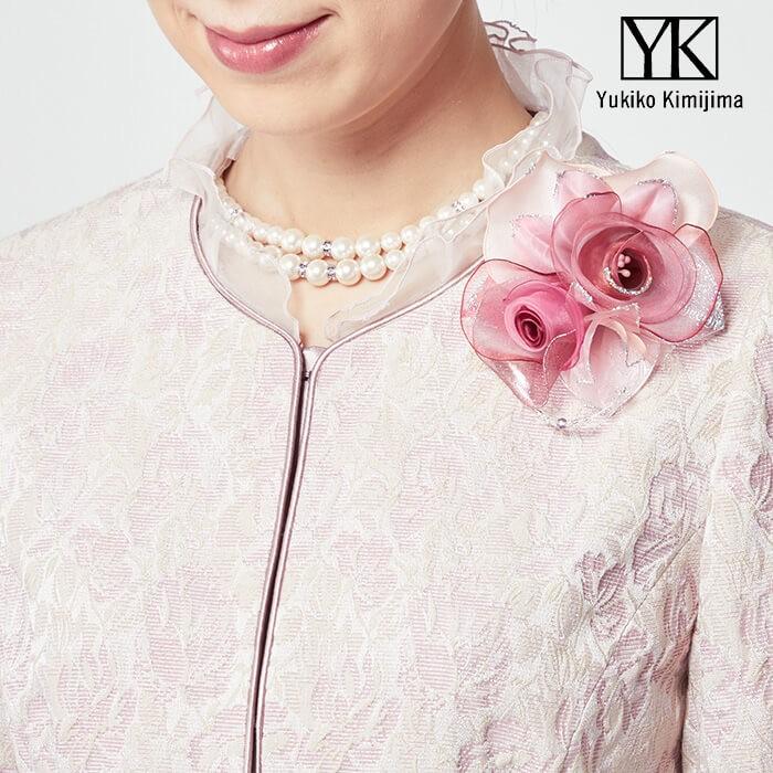 ゆったり 50代 東京ソワール カラーフォーマル レディース ミセス ジャケット ピンク ネイビー ユキコキミジマ 大きいサイズ 結婚式 お呼ばれ 4810905 東京ソワール ミセス