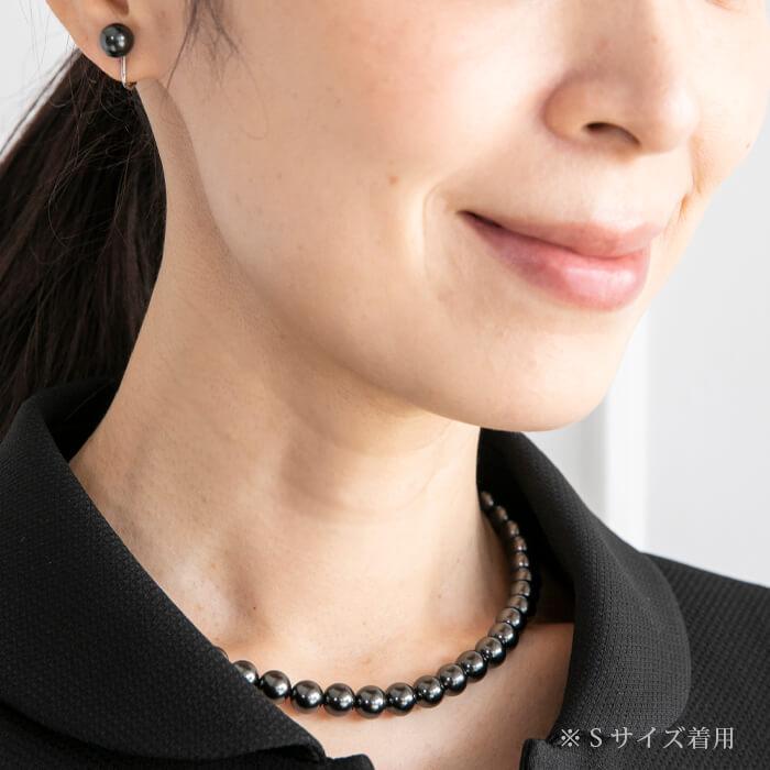 東京ソワール ネックレス イヤリング セット ブラックパール 東京ソワール ネックレス イヤリング セット ブラックパール