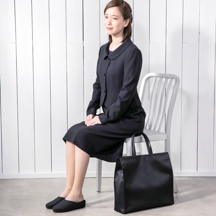 【お受験.面接】リフレクト　紺スーツ　東京ソワール お受験 スリッパ 東京ソワール レディース 女性用 ママ 母親 ネイビー