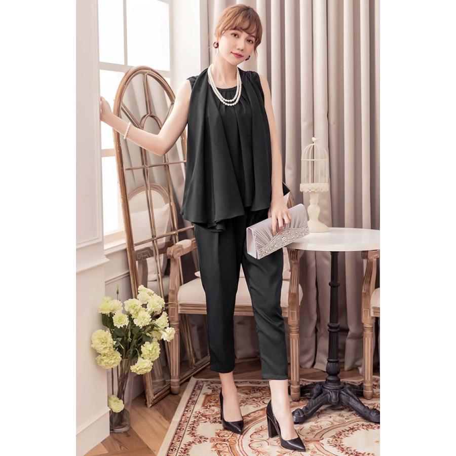 パーティードレス パンツスタイル パンツドレス セットアップ パンツ