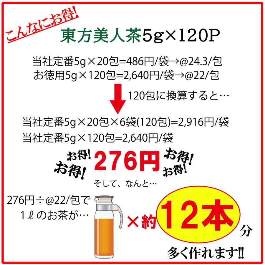 Tokyo Tea Trading 台湾茶 東方美人茶 お得用 ティーバッグ 5g×120包 