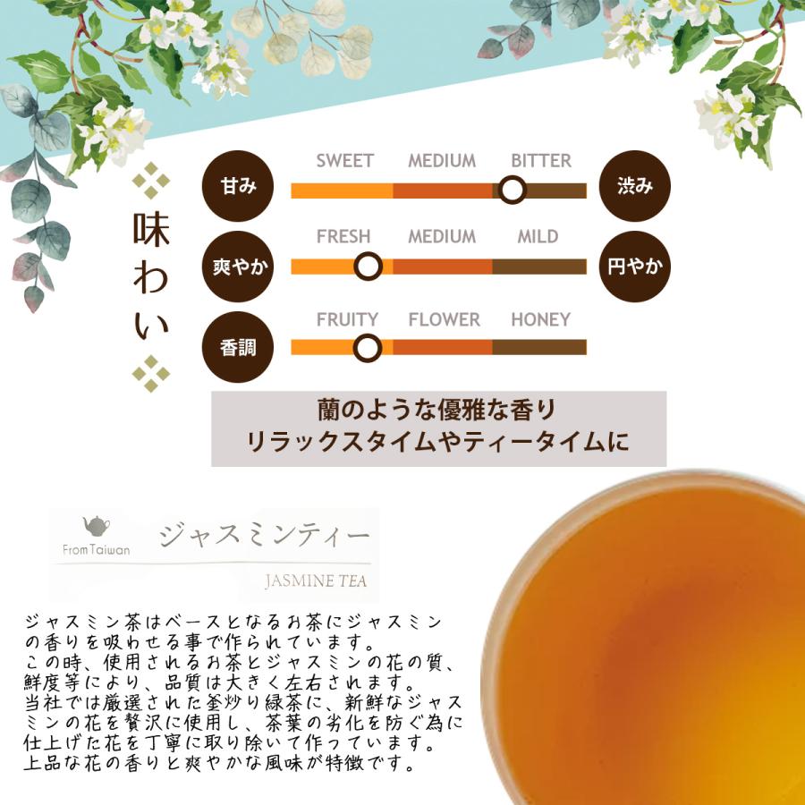 【ギフト】飲み比べ6種セット ギフト箱入り(凍頂烏龍茶/東方美人茶/四季春茶/ジャスミン茶/プーアル茶/鉄観音茶 2g×6包×6種)｜tokyoteatrading｜10