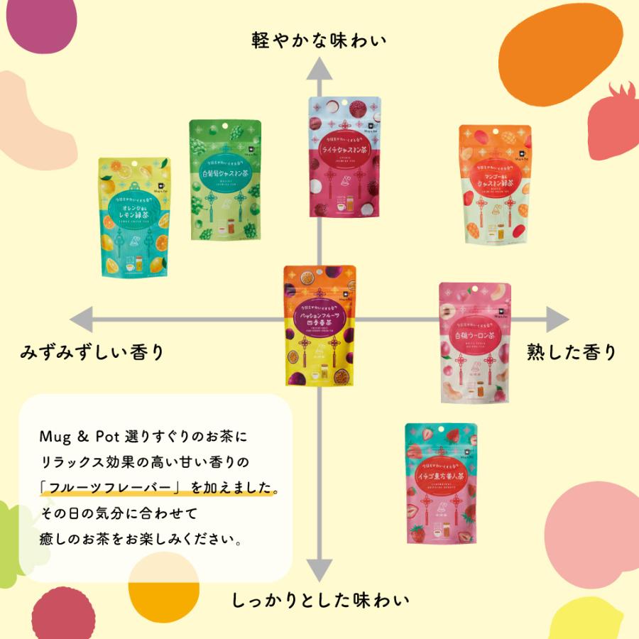 Mug&Pot ライチジャスミンティー ティーバッグ 2g×6包 お茶 Mug&Pot ライチジャスミンティー ティーバッグ 2g×6包 お茶