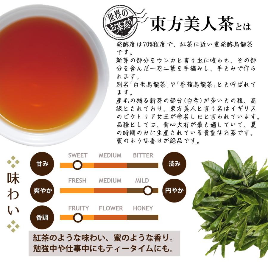 台湾茶 東方美人茶 お得用 ティーバッグ 1.5g×20包 水出し お茶 中国茶 烏龍茶 ウーロン茶 Tokyo Tea Trading 世界のお茶巡り｜tokyoteatrading｜02