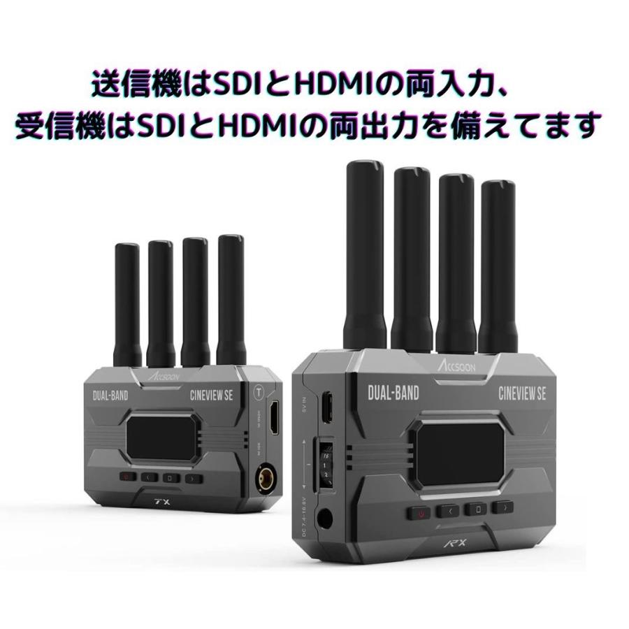 CineView SE リアルタイムワイヤレス映像音声送信機 Accsoon WIT04-SE 最大4台の受信機 映像&音声ワイヤレス転送システム｜tokyotradingshop｜02