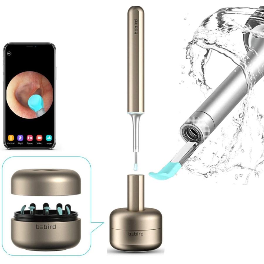 BEBIRD X17 Pro 耳かき イヤースコープ 耳掃除 カメラ付き耳かき 3.5mm超小型レンズ IP67防水 6軸重力センサー付き  Android Iphone Ipad対応 ビーバード 耳かき