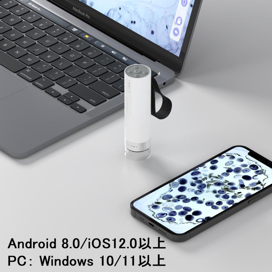 スマート 顕微鏡 BEAVERLAB DDL-M1 倍率: 400倍 スマホ画面での 写真撮影 ビデオ録画可 自由研究 生物標本 コンパクト携帯型｜tokyotradingshop｜05