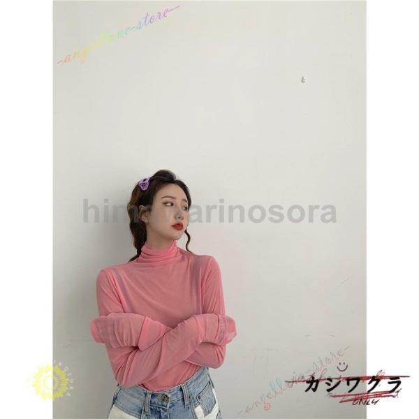 カットソー フリル シースルレース シアー トップス メッシュ カットソー フリル シースルレース シアー トップス メッシュ