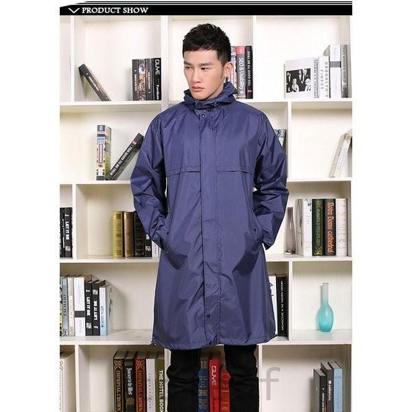 レインコートメンズ雨具カッパ合羽撥水加工通勤自転車大人レインポンチョレインパーカ無地春新作 経典ブランド