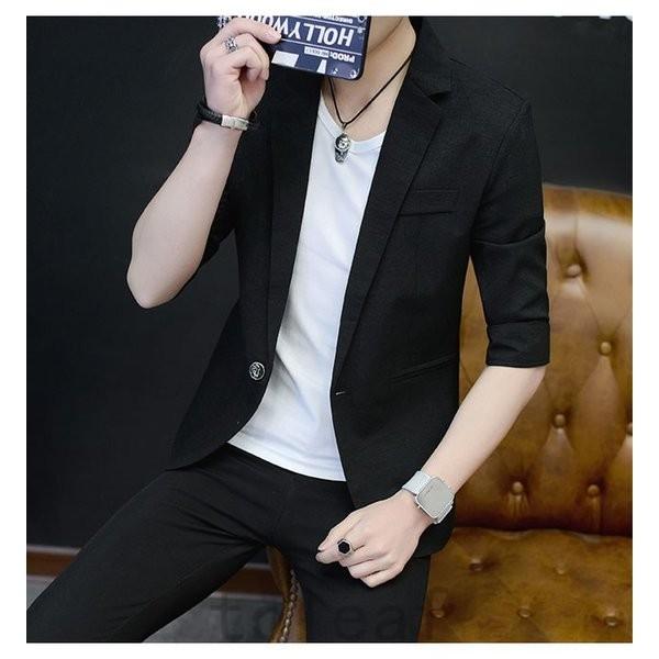 サマージャケットメンズテーラードジャケット7分袖無地薄手リネンセミフォーマルアウタートップスオシャレ春夏秋 Blu F0a4ixjs Toleaf ヤフーショップ 通販 Yahoo ショッピング