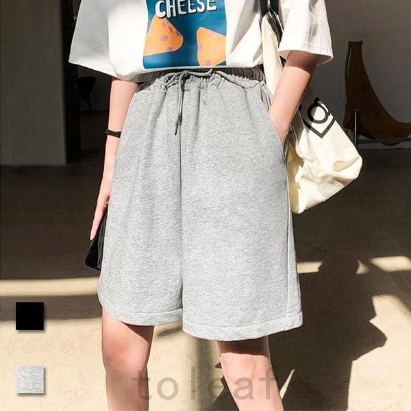 Sale 92 Off ショートパンツレディーススウェットジャージハーフパンツスウェットパンツ薄手ワイドパンツサマーパンツ半ズボンゆったり5分丈パンツ Simbcity Net