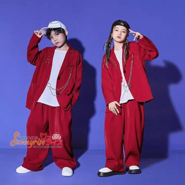 赤スーツ 赤 セットアップ ダンス ダンス衣装ヒップホップ大人の通販