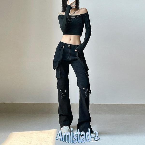 ストリート ガルクラ Y2K かっこいい デザインパンツ ストリート ガルクラ Y2K かっこいい デザインパンツ