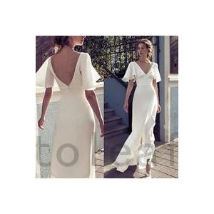 国内配送 ウェディングドレス二次会花嫁ドレス結婚式ドレスパーティードレスおしゃれ個性的かっこいいナチュラルカジュアルレトロ海外挙式袖ありロングドレ Mar A1rdyk4n Toleaf ヤフーショップ 通販 Yahoo ショッピング 限定価格セール Www Ladislexia Net