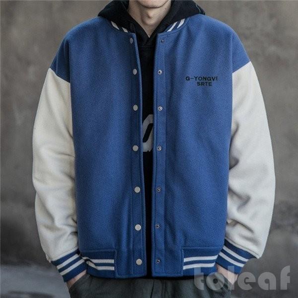 高級感 スタジャン スタジャンメンズジャンパーラシャーアワードジャケットスウェットポンチスタジアムジャンパーリブ春秋アウター野球服カジュアル アワードジャケット メンズ ジャケット Smssvg Org